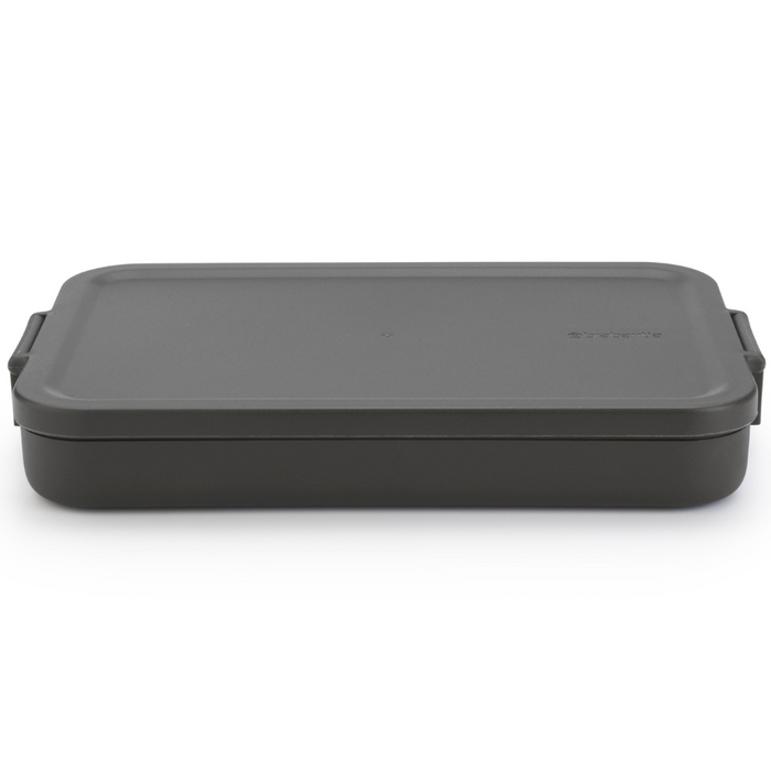 Brabantia Make & Take Lunch Box - Flat, Dark Grey