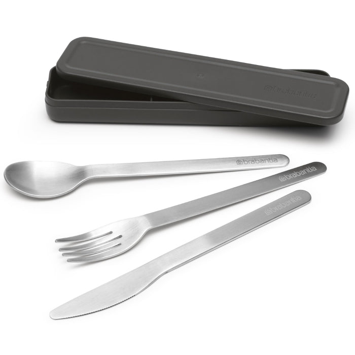 Brabantia Make & Take Cutlery Set, 3 pieces - Dark Grey