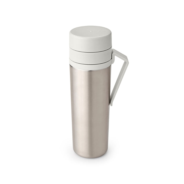 Brabantia Make & Take Insulated Flask, 500ml - Light Grey