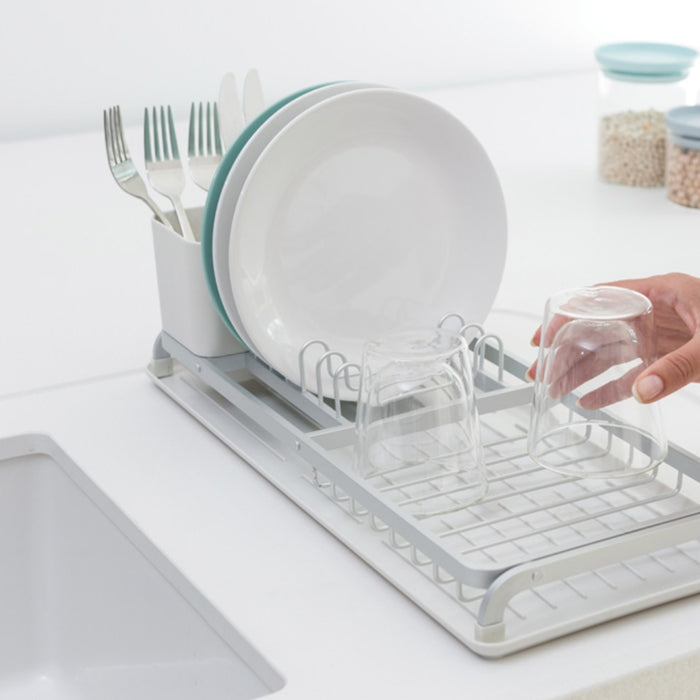 Brabantia Compact Dish Drying Rack - Light Grey