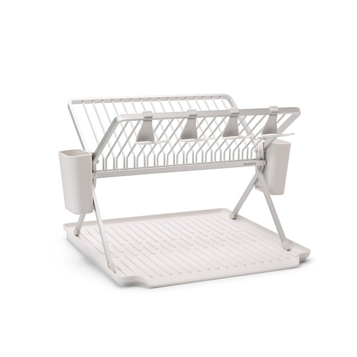 Brabantia SinkSide Foldable Dish Drying Rack with Drip-Tray