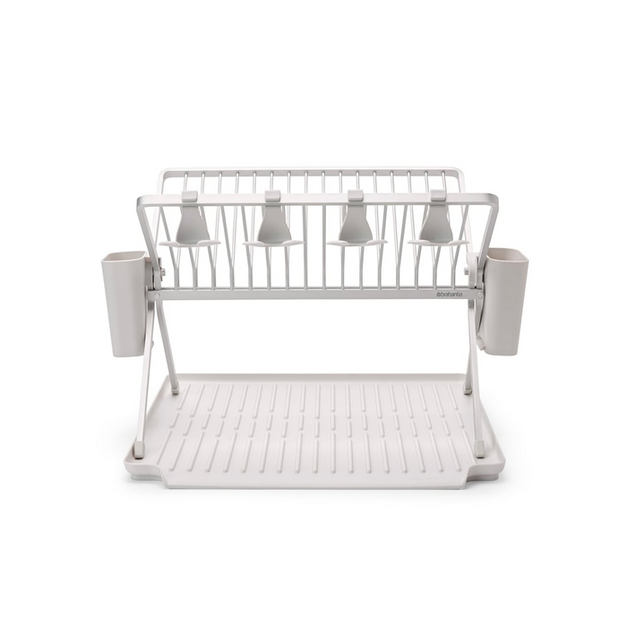 Brabantia SinkSide Foldable Dish Drying Rack with Drip-Tray