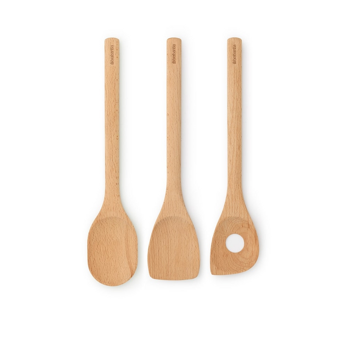 Brabantia Profile Wooden Kitchen Utensil Set of 3