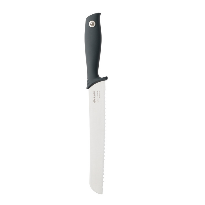 Brabantia Tasty+ Bread Knife - Dark Grey