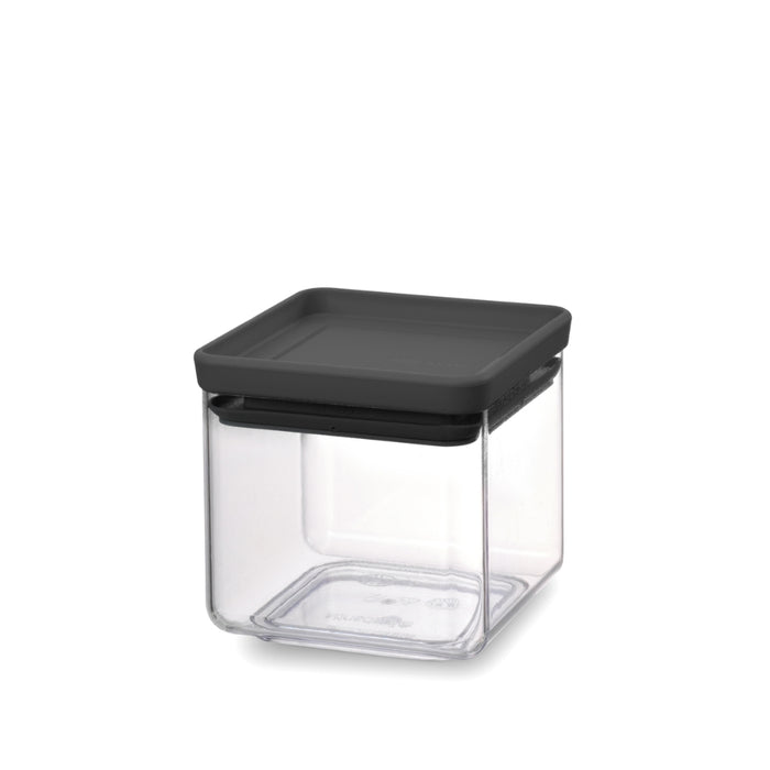 Brabantia Tasty+ Square Canister 0.7 litre - Dark Grey Lid