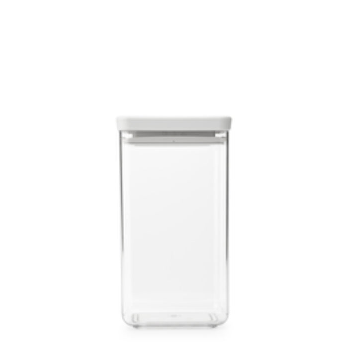 Brabantia Tasty+ Square Canister 1.6 litre - Light Grey Lid