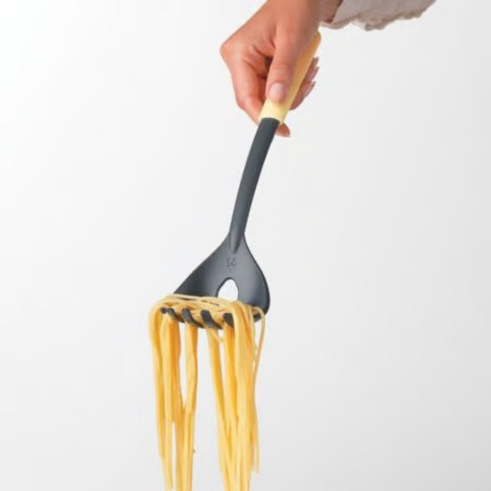 Brabantia Tasty+ Spaghetti Spoon plus Measure Tool - Vanilla Yellow