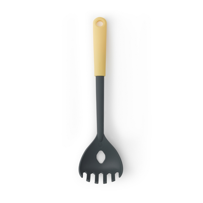 Brabantia Tasty+ Spaghetti Spoon plus Measure Tool - Vanilla Yellow