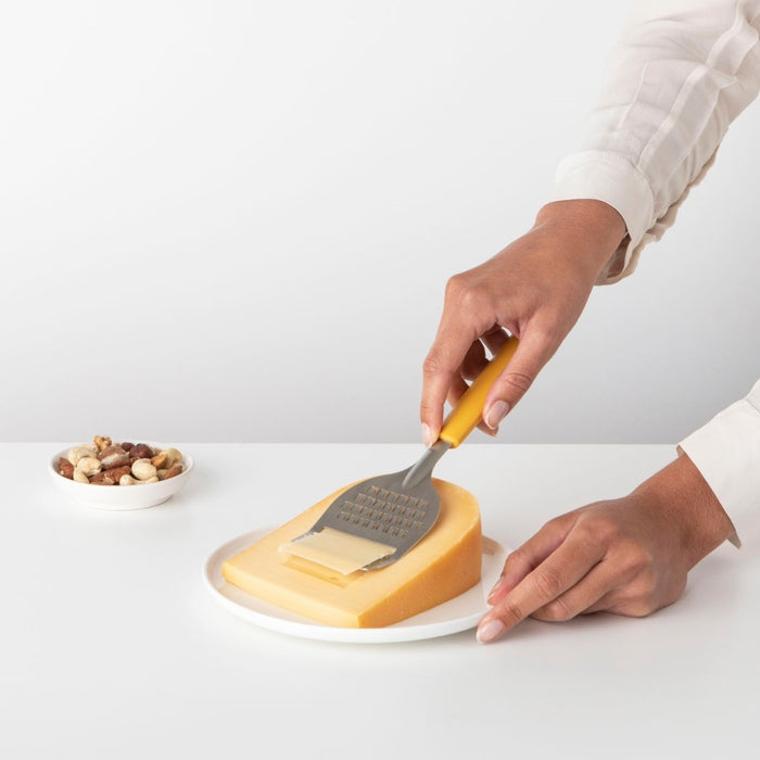 Brabantia Tasty+ Cheese Slicer plus Grater - Honey Yellow