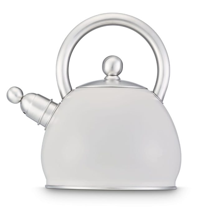 Brabantia Relax+ Whistling Kettle 2.5 litre -White ,Inox & Green