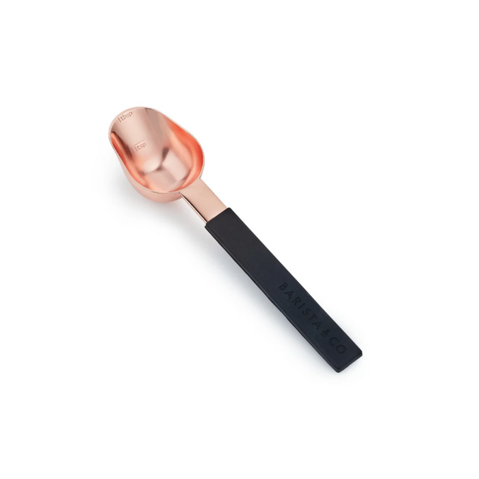 Barista & Co Stainless Steel Coffee Scoop Measure Spoon - Black & Copper