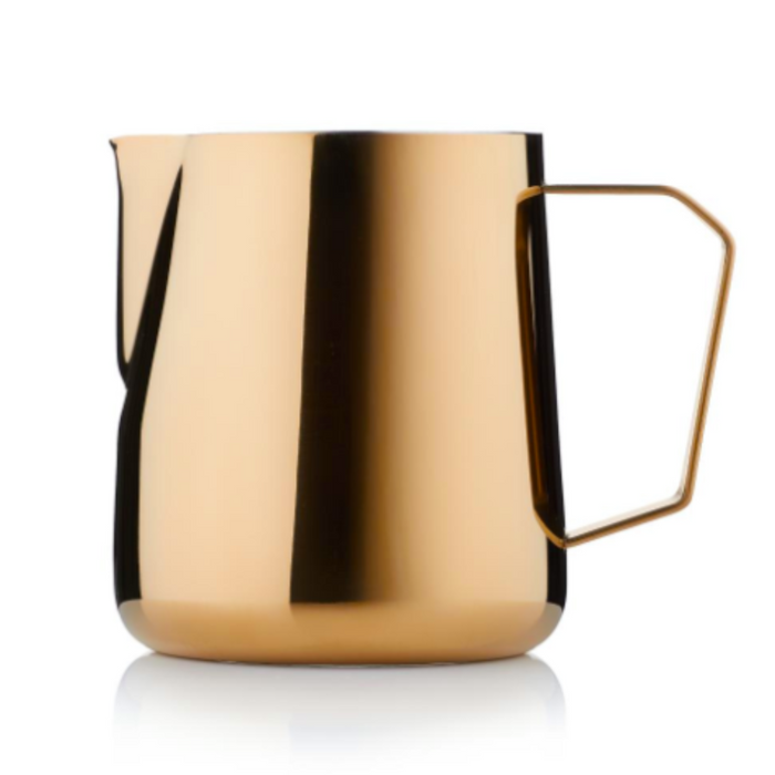 Barista & Co 400ml Pro Pitcher - Rose Brass & Pearl Black