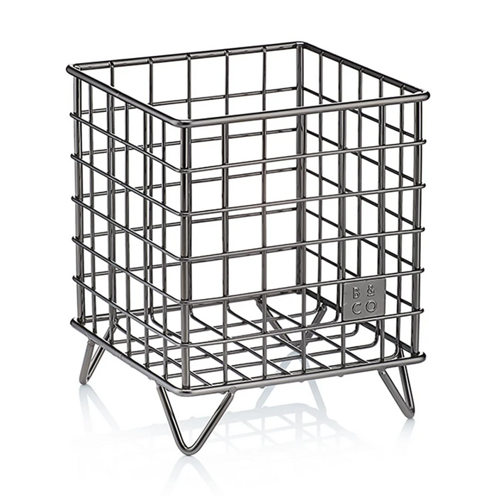 Barista & Co Corral Pod Coffee Capsule Storage - Steel ;Black & Copper