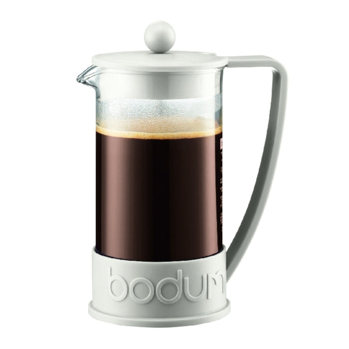 Bodum Brazil French Press Coffee Maker 8 Cup, 1L - White