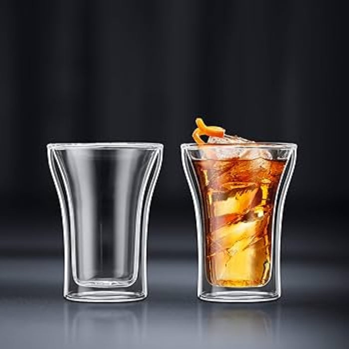 Bodum Assam Double Wall Glass Medium 0.25L (2pc Set)