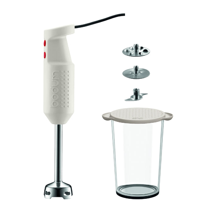 Bodum Bistro Electric Blender Stick Set -White