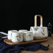 Kintsugi Black or White Teapot and Cups Set - Gourmet Gear