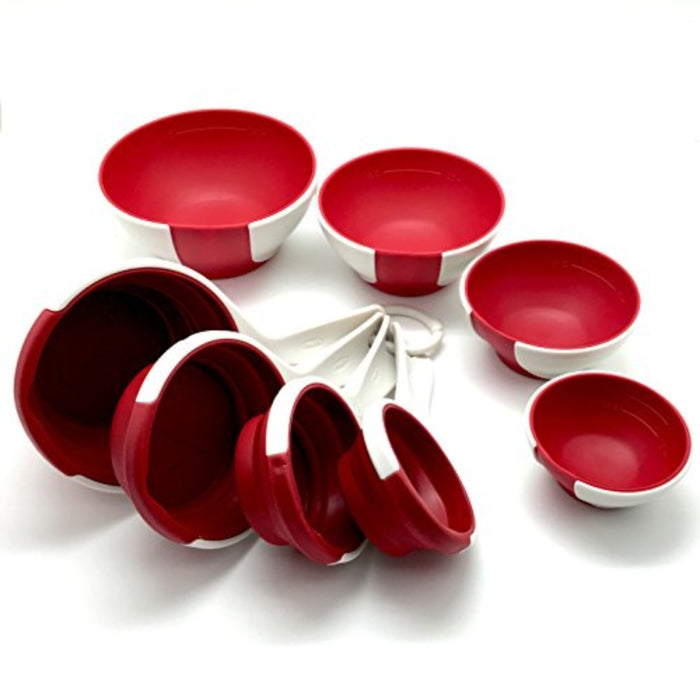 Chef'n SleekStor Pinch+Pour Cups Cherry & Argula