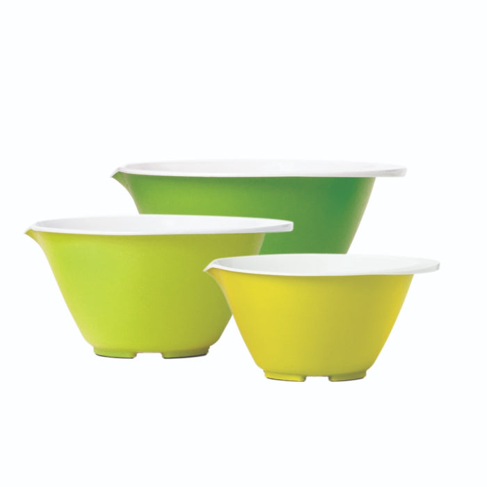 Chef'n Sleekstor Nesting Bowl Set Green Tonal