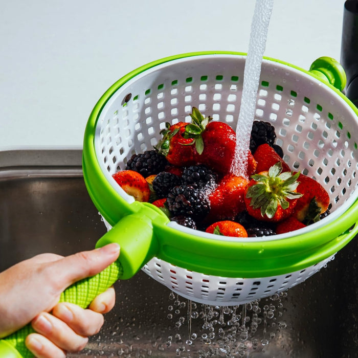 Dreamfarm Spina Straining Colander - Green & White