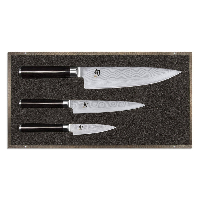 Kai Shun Classic 3-piece Knife Set - in Wooden Box