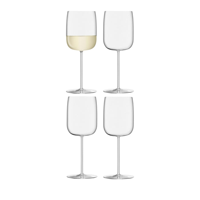 LSA International Borough White Wine Glasses, Set of 4