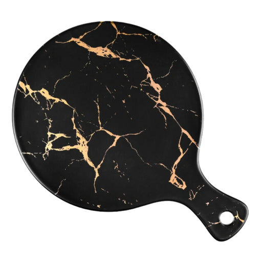 Kintsugi Black or White Round Serving Board - Gourmet Gear