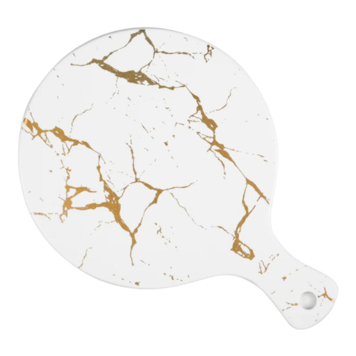 Kintsugi Black or White Round Serving Board - Gourmet Gear