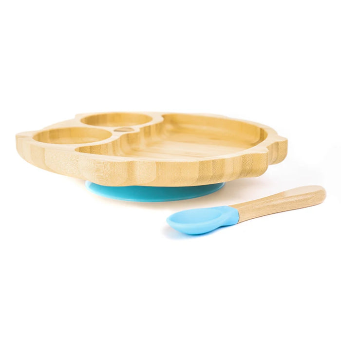 Bamboo Baby and Toddler Suction Owl Plate - Gourmet Gear