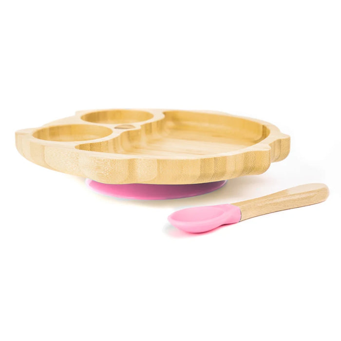 Bamboo Baby and Toddler Suction Owl Plate - Gourmet Gear