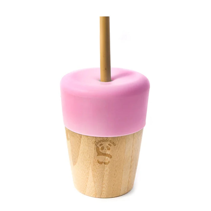 Bamboo Toddlers Cup with Lid and Straw - Gourmet Gear