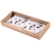 Black and Grey Leaves Slim Rectangular Tray - Gourmet Gear