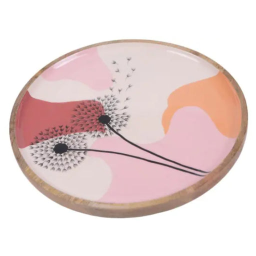 Round Dandelion Wooden Platter - Gourmet Gear