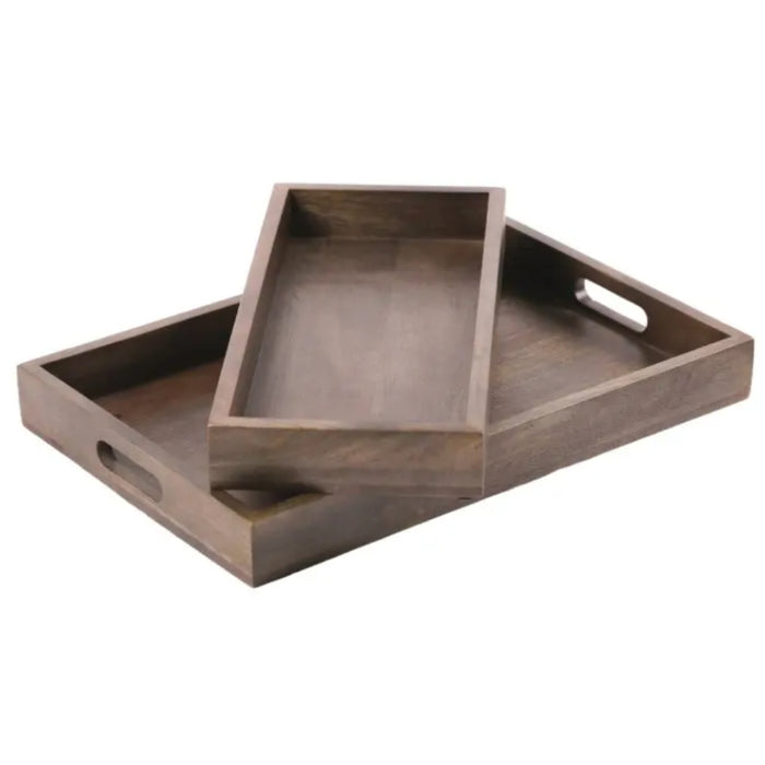 Dover Mango Wood Tray Set of 2 - Gourmet Gear