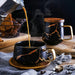 Kintsugi Black or White Cup with Spoon - Gourmet Gear