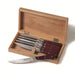 Steak Knife with Wooden Handle Box Set - 6pcs - Gourmet Gear