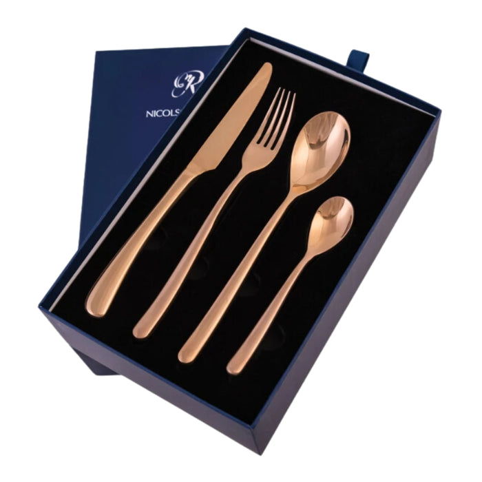 La Galleria Buddha Rose Gold Stainless Steel Cutlery Set - 2 Options - Gourmet Gear