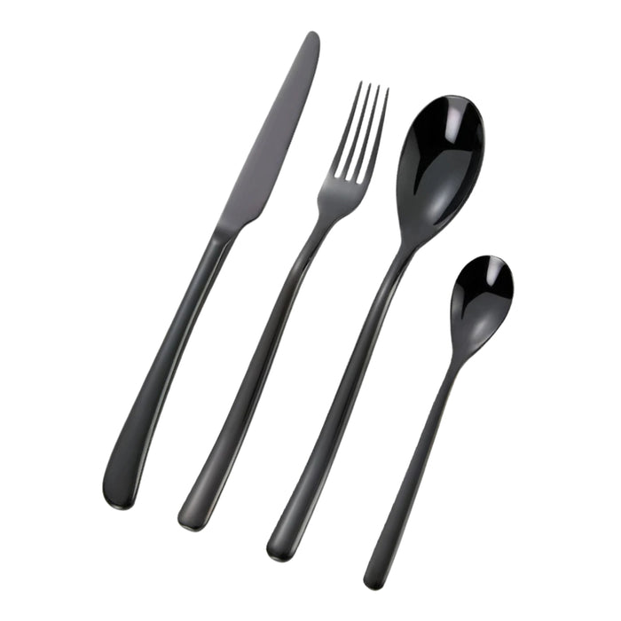 La Galleria Buddha Black Stainless Steel Cutlery Set - 2 Options - Gourmet Gear