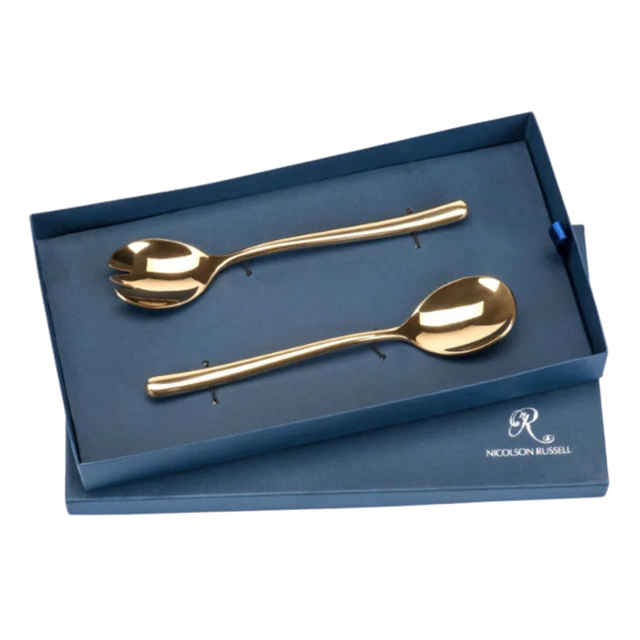 Buddha Gold or Rose Gold Titanium Salad Servers Set of 2 - Gourmet Gear