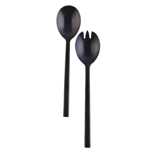 Malta Black Titanium Salad Servers Set of 2 - Gourmet Gear