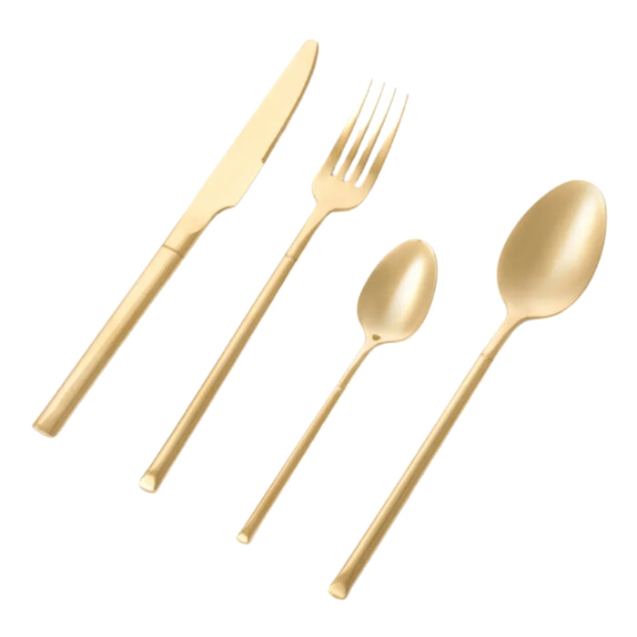 Sydney Gold Cutlery Set - 24 pcs - Gourmet Gear