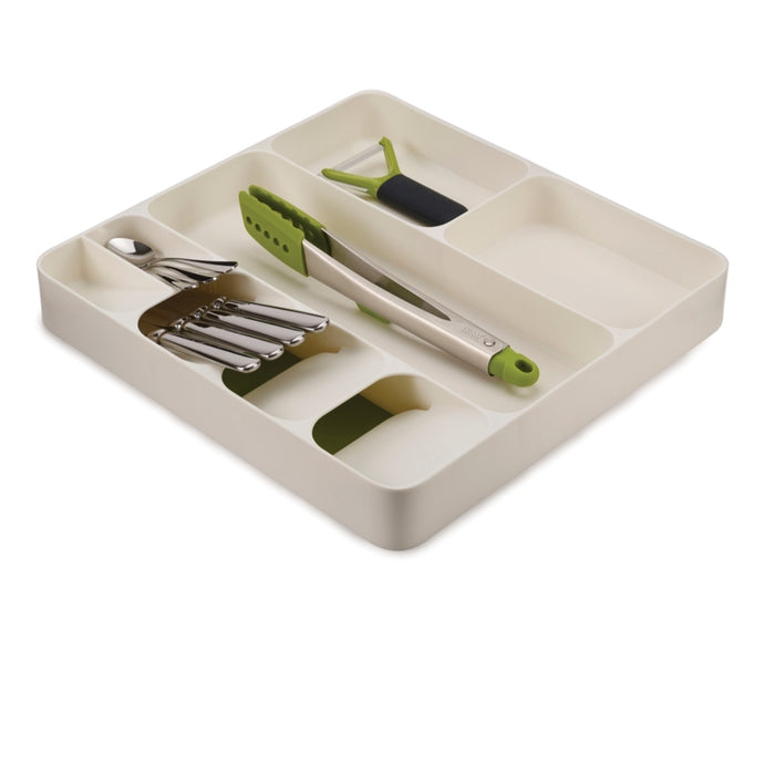 Joseph Joseph  DrawerStore™ Cutlery, Utensil and Gadget Organiser - White/Green