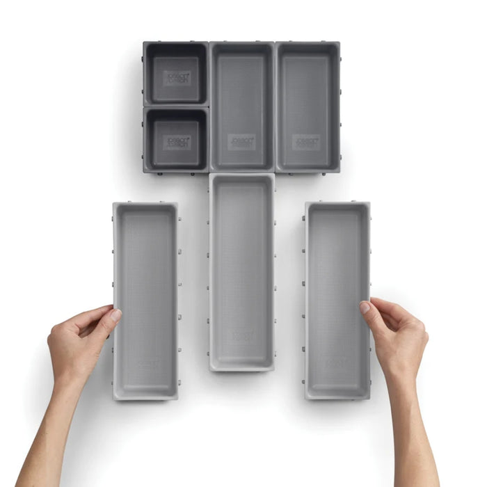 Joseph Joseph Blox™ 7-piece Drawer Organiser Set - Grey