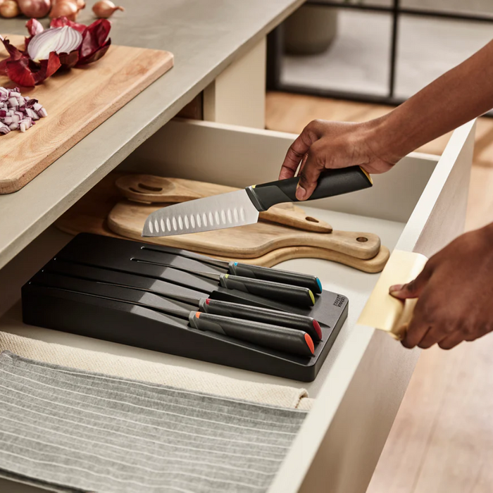 Joseph Joseph Elevate™ Store 5-Piece Knife Set with In-Drawer Storage Tray