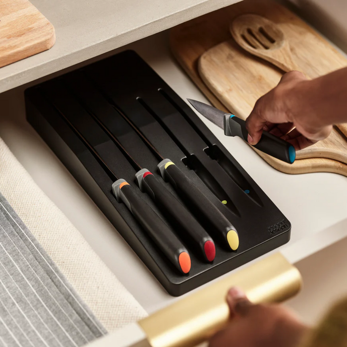 Joseph Joseph Elevate™ Store 5-Piece Knife Set with In-Drawer Storage Tray