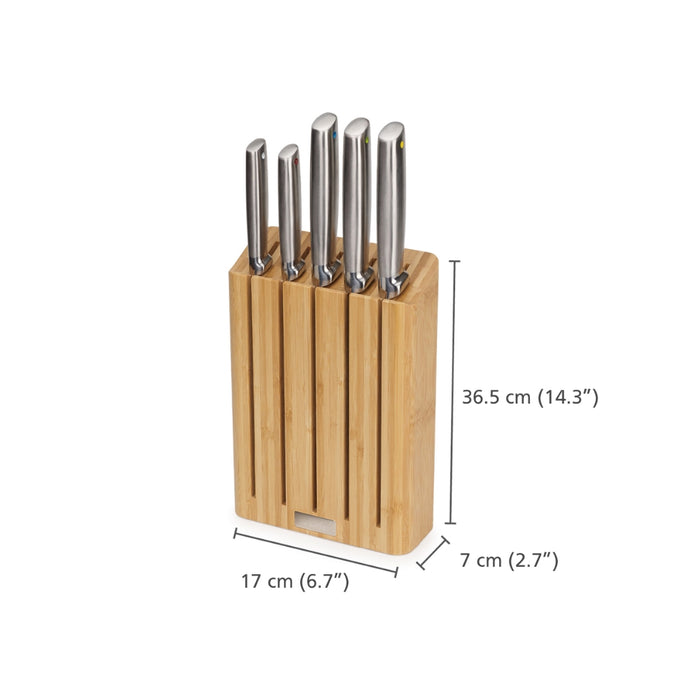 Joseph Joseph  Elevate™ Steel Knives Bamboo 5-Piece Set