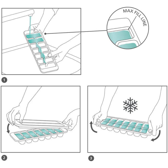 Joseph Joseph  Flow™ Easy-fill Ice-cube Tray (2-pack)