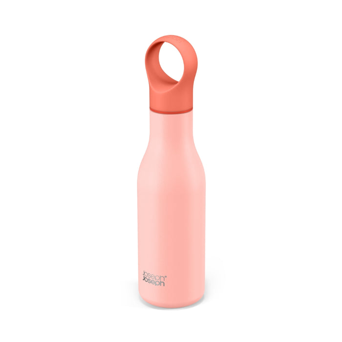 Joseph Joseph Loop™ Vacuum Insulated Water Bottle 500ml - Coral & Blue