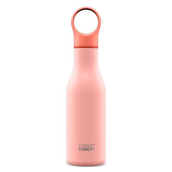 Joseph Joseph Loop™ Vacuum Insulated Water Bottle 500ml - Coral & Blue