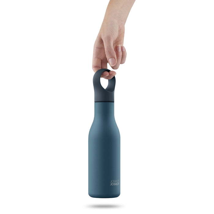 Joseph Joseph Loop™ Vacuum Insulated Water Bottle 500ml - Coral & Blue